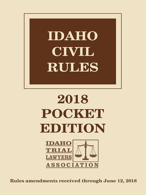 cover image of Idaho Civil Rules